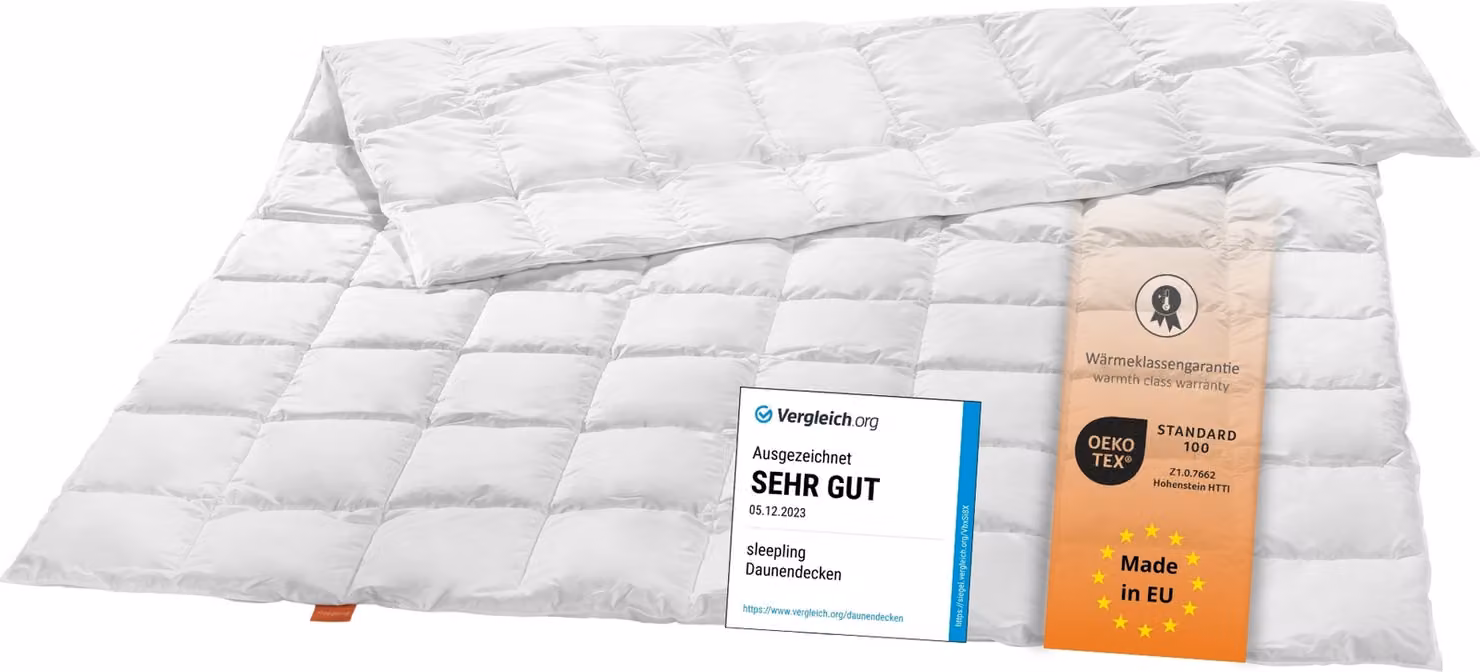 piumino extra light, 200 x 200 cm, 90% piumino / 10% piume, trapunta, sleepling