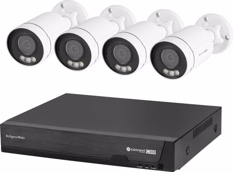 Kit di telecamere NVR Kruger&Matz C300 Tuya 5Mpix, PoE