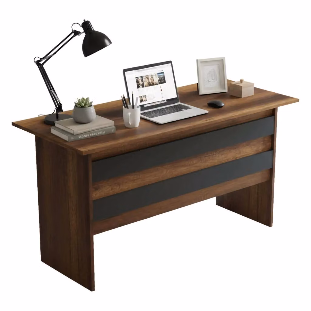 Scrivania Antilia DMORA Colore Marrone Noce L: 140 cm, P: 60 cm, H: 73.8 cm – 2