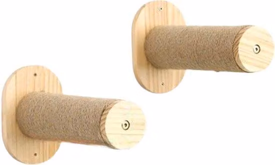 Parete da arrampicata per gatti in legno massello - a 2 montanti - per strutture di arrampicata per gatti