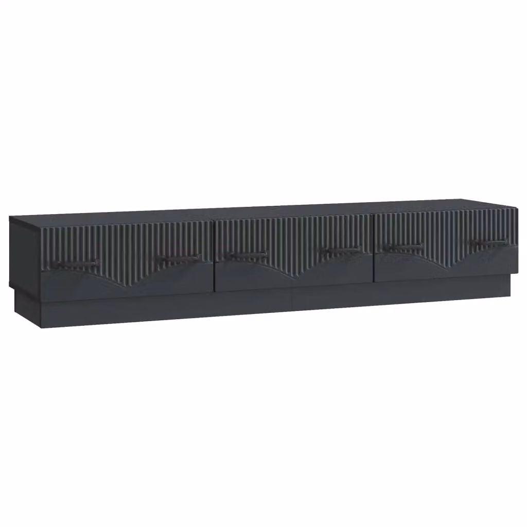 Mobile TV moderno vidaXL in MDF nero L 147 x P 34,5 x H 27 cm – 2