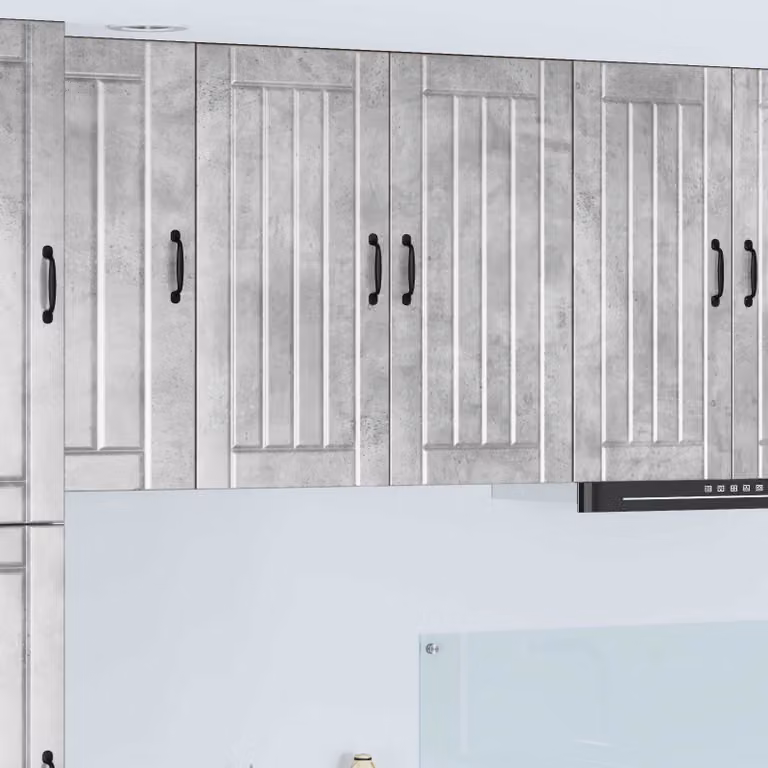 Armadietto a muro LUCCA vidaXL Grigio, moderno, con ante a battente e ripiani interni, L 80 x P 31 x H 80 cm