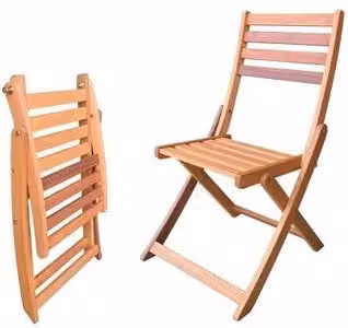 2 PEZZI SEDIE PIEGHEVOLI IN LEGNO IMPRESSION HANOI CM.46x57xH86