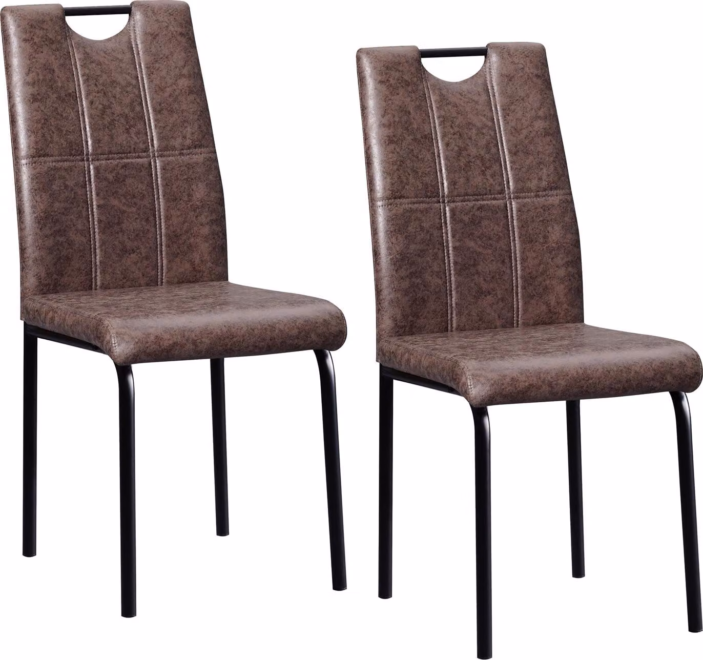 Sedia Denton marrone antico