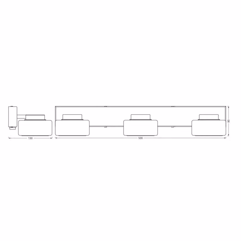 LEDVANCE Applique da parete Orbis Flame, Nero, Bagno, Metallo, Applique