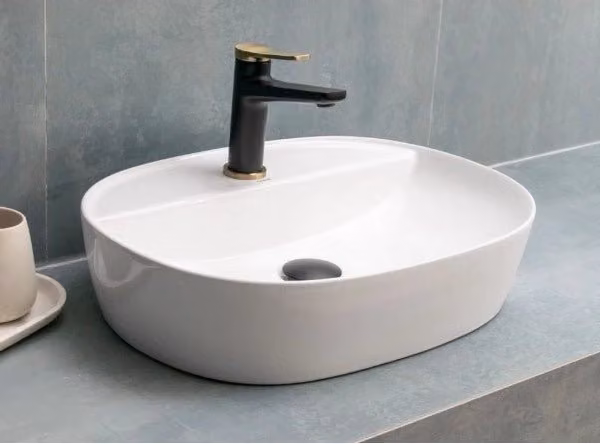 Lavabo ovale da appoggio BE 50,5x38,5x12 cm