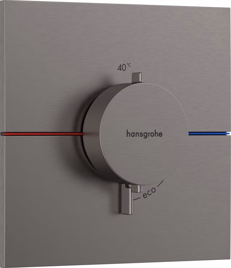 hansgrohe ShowerSelect Comfort E thermostat, encastré, 1 consommateur, rosace carrée, 15574340, 15574340