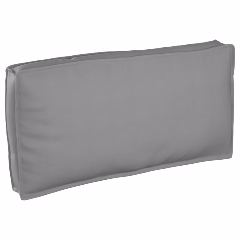 vidaXL Cuscino Tessuto Oxford Grigio 120 x 60 x 12 cm