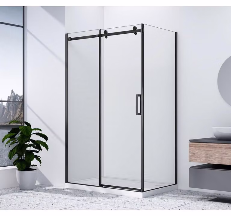 DRAGON BLACK Cabina doccia rettangolare 1300x800mm variante L/R