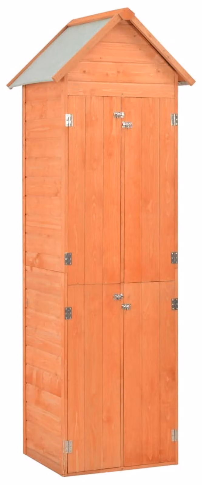 Capanno per attrezzi in legno - Piccolo capanno da giardino - 71 x 60 x 213 cm - Tetto in poliestere impermeabile