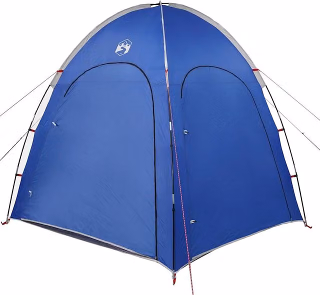 Tenda da piscina con tetto in poliestere e vetroresina Blu Azzurro L/P/H: 366 x 305 x 231 cm