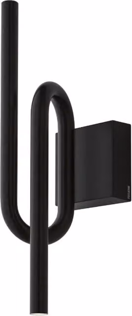 Applique Foscarini Tobia nera con luce LED up/down in metallo