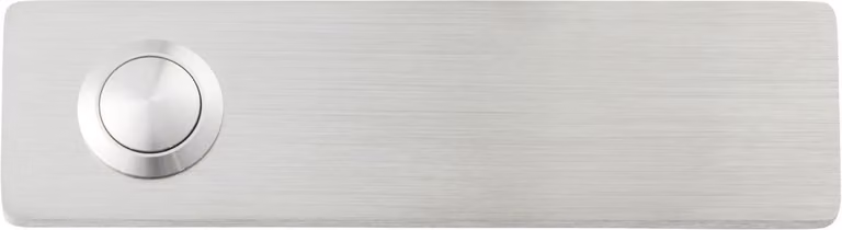 HEIDEMANN 70546 Pulsante campanello singolo in acciaio inox 48 V CA/2 A