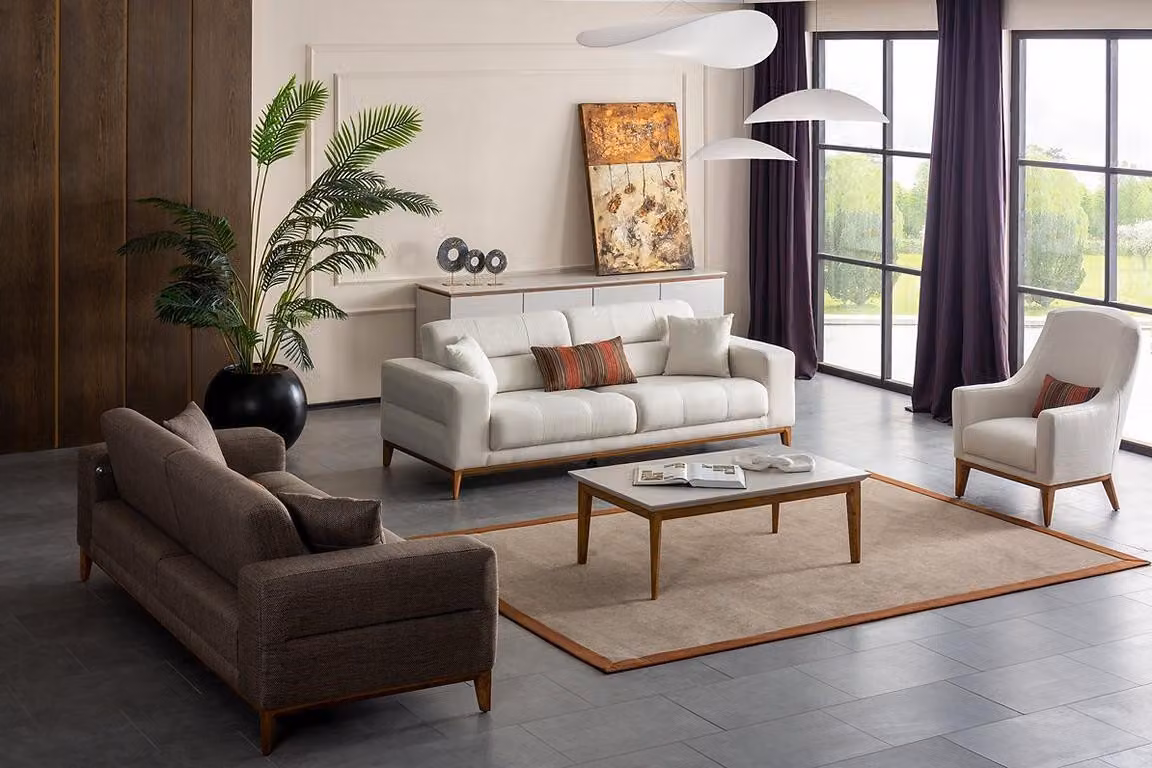 Sofagarnitur Sofa Luxus 2x Sofas 3 Sitzer Modern 1Sitzer 3tlg Modern Set