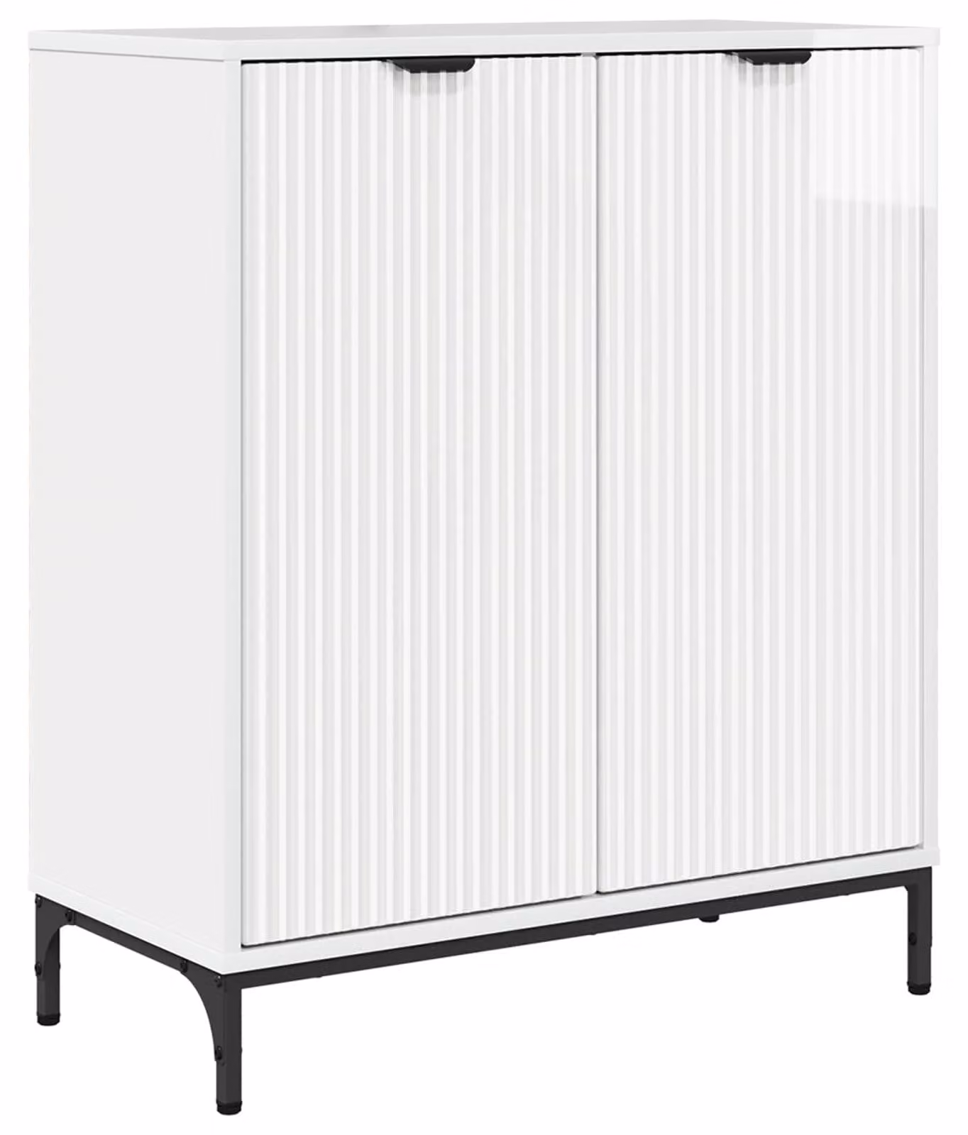 Credenza Bianco Lucido 69,5 x 33 x 82 cm Legno multistrato