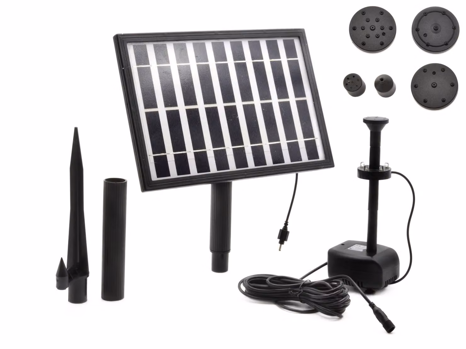 GEKO Pompa solare da 5 W per laghetti da giardino G81472