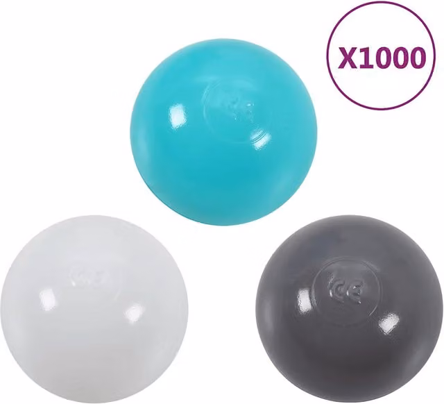 Set di 1000 palline da gioco multicolore in plastica DESIGN IN CFW7597517