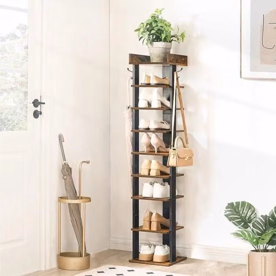 Rack per scarpe con pannelli in legno - EBF81XJ01G2 Rack per scarpe