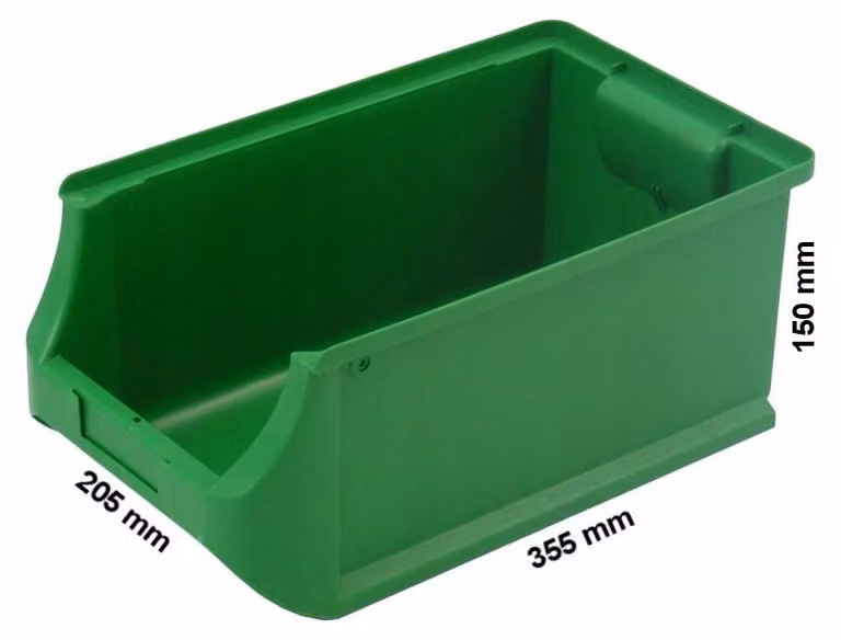 allit 456215 Contenitore aperto ProfiPlus Box 4 in PP verde