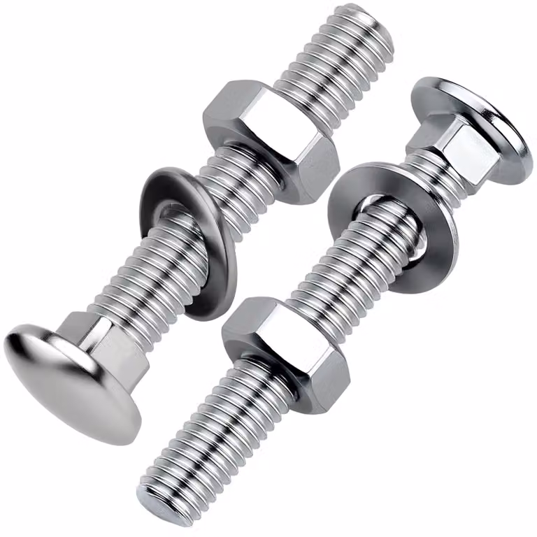 25 bulloni a testa esagonale M8x50 mm con dadi e rondelle