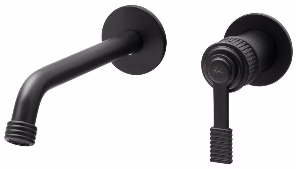 VERSI miscelatore da incasso per lavabo, nero opaco