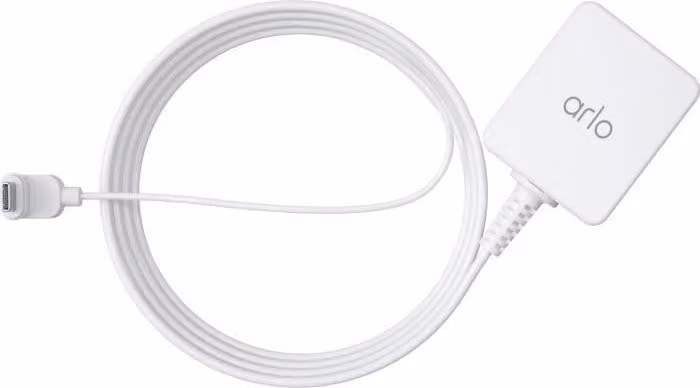 Caricabatterie per telecamera da esterno Arlo Essential, VMA5700-100PES, bianco