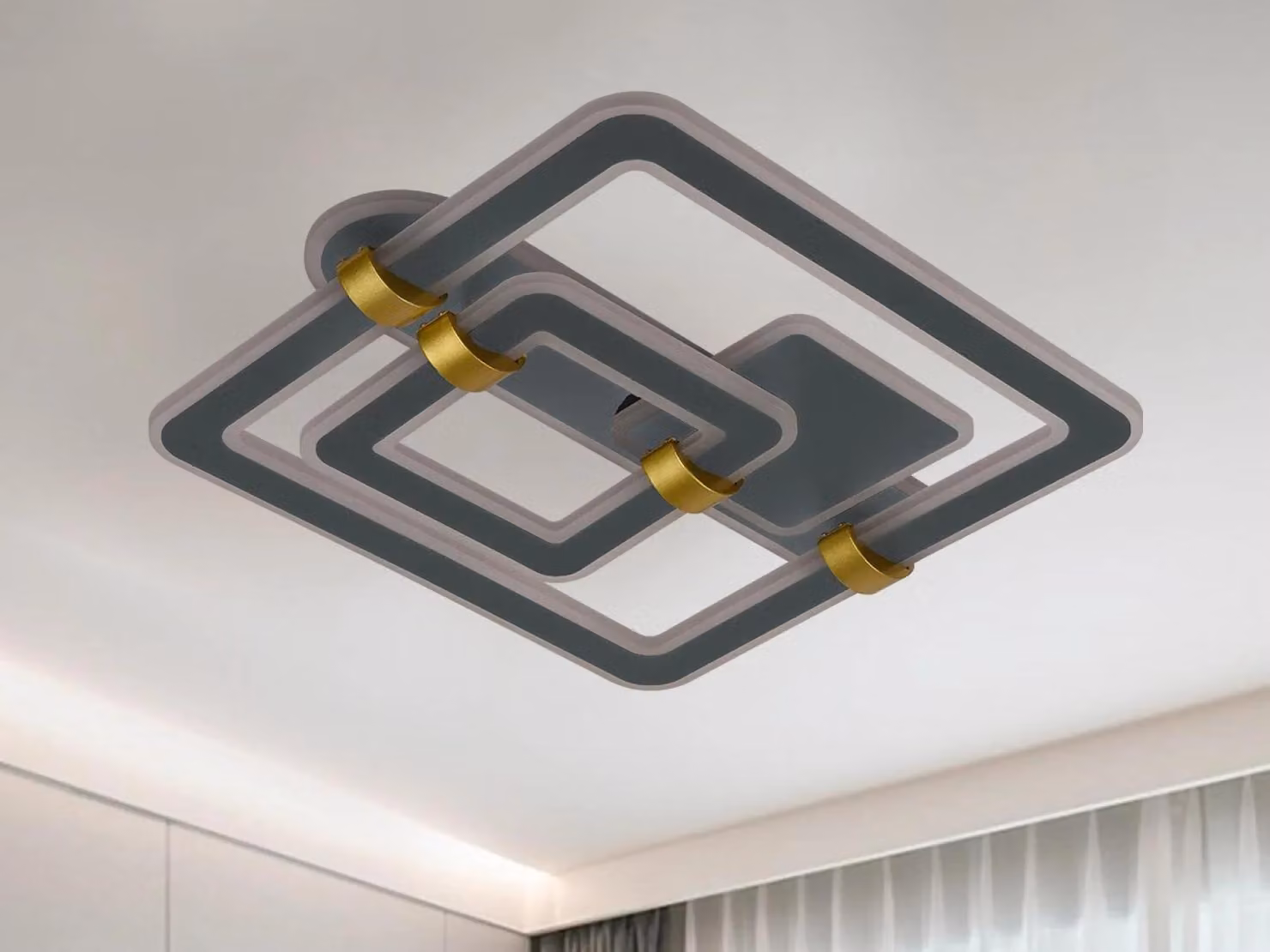 Lampada a soffitto a LED con telecomando, 140W - J3342/S