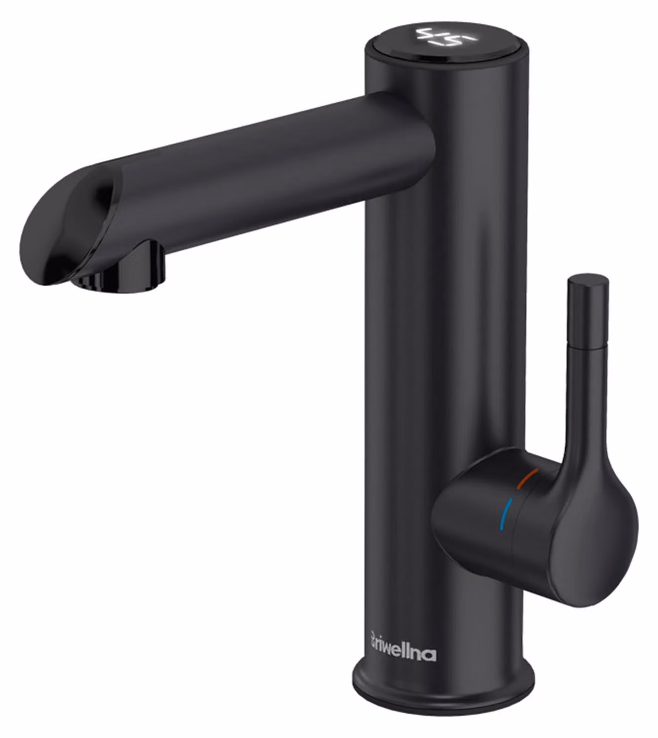 Rubinetto in acciaio inossidabile per acqua calda, 220V, scaldacqua istantaneo, colore nero