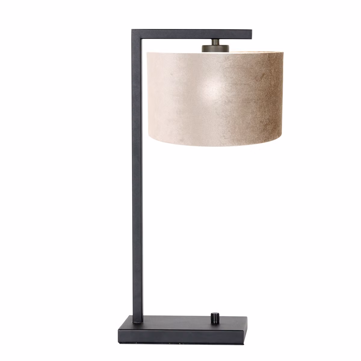 Lampada da tavolo - nero - Stang - metallo tessile - lampada d'atmosfera - E27 - 7122ZW - Steinhauer