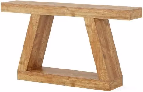 Tavolo Consolle REDOM in MDF Laminato Colore Marrone con Stile Rustico e Finitura Opaca