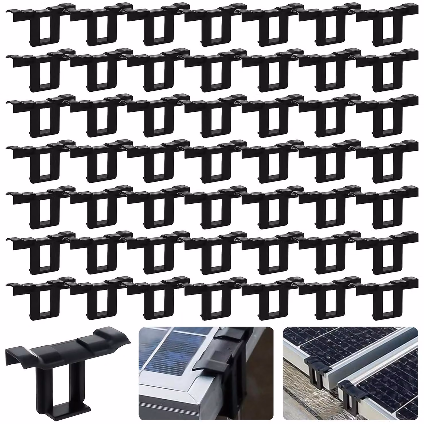 30 clip per lo scarico dell'acqua dai pannelli solari, sistema di drenaggio per impianti fotovoltaici, 30 mm