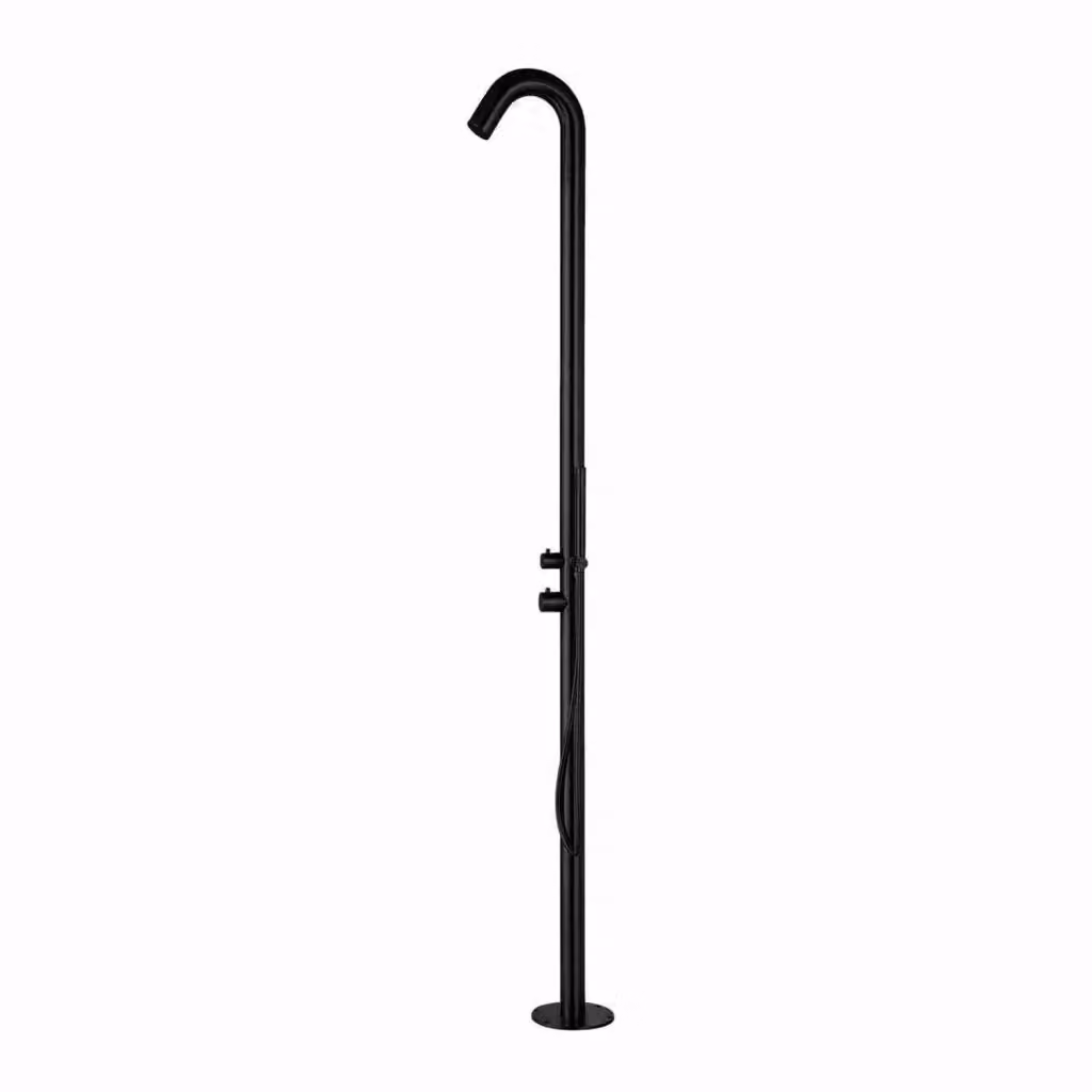 Doccia da esterno SINED in acciaio inox 316L satinato nero – 2