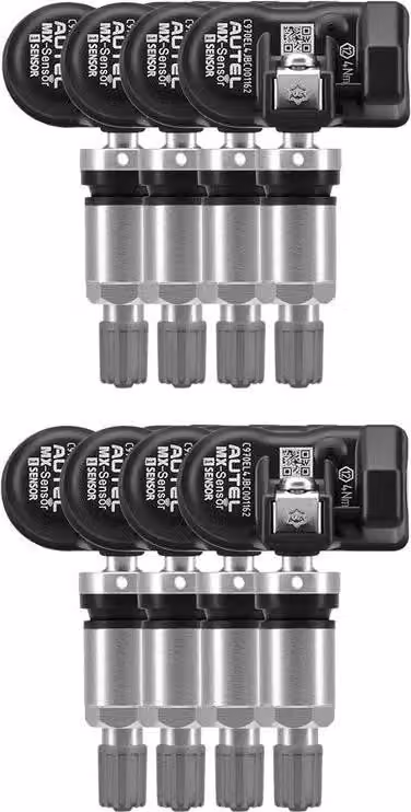 Sensore TPMS, doppia frequenza, alta compatibilità, sensore in metallo da 8 pezzi