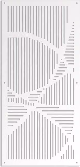 Signorbit Pannello in PVC traforato Parasole bianco L: 98 cm, H: 198 cm