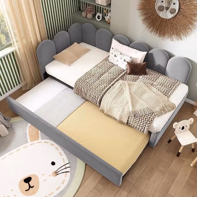 Divano letto daybed - Xylo - 90x200 cm letto nascosto grigio
