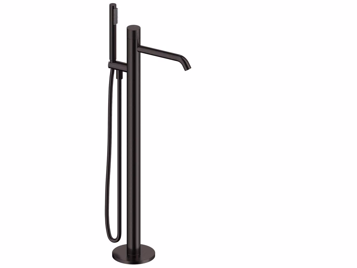 SANYCCES LOOP K Miscelatore monocomando per vasca da bagno, nero metallizzato