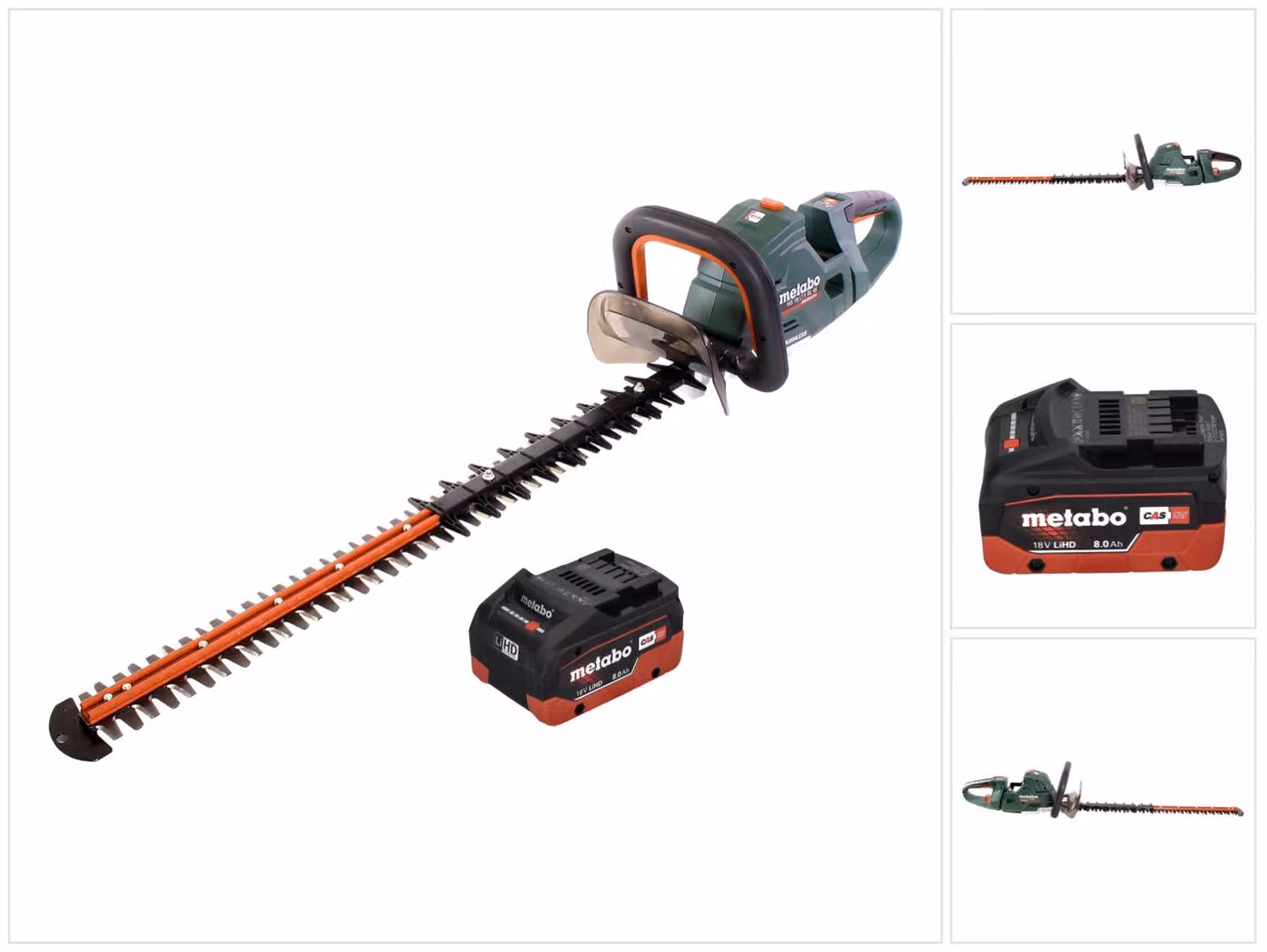 Tagliasiepi a batteria Metabo HS 18 LTX BL 75 18 V 75 cm senza spazzole + 1x batteria 8,0 Ah - senza caricabatteria