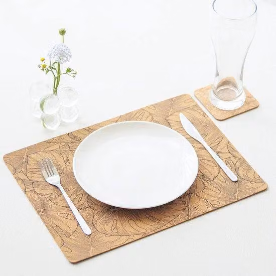 Set di tappetini da tavolo resistenti alle intemperie, tappetini in gomma, tappetini per mobili da esterno, confezione da 6, per balconi, giardini e terrazze