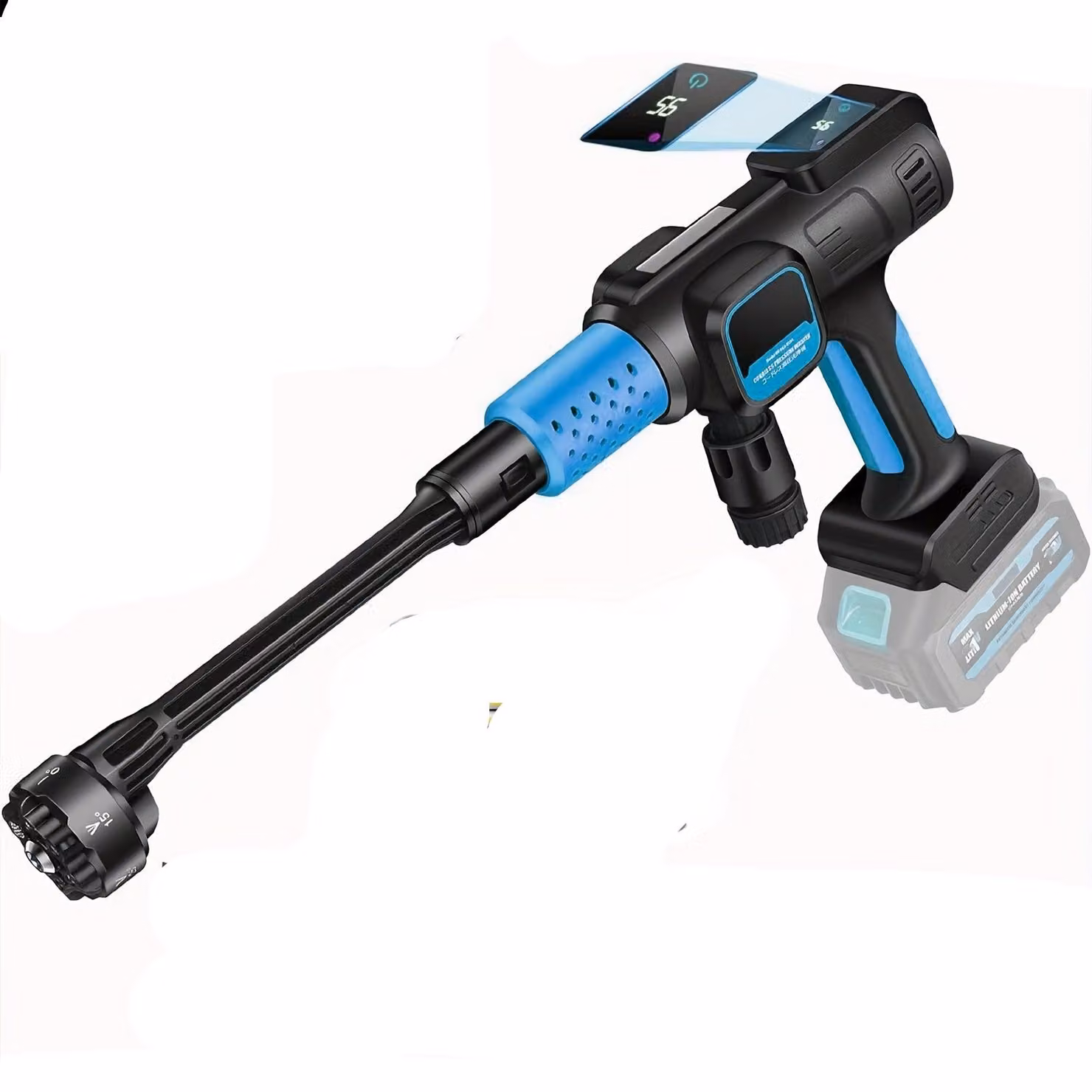 Lavatrici a pressione – Lavatrice a pressione a batteria – Motore brushless da 3500W – 200 bar – Senza fili e potente