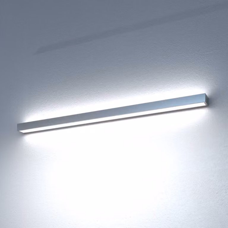 Applique da parete a LED Mera MCJ, Alluminio / Grigio / Zincato, Corridoio, Metallo, Moderno, Applique a LED