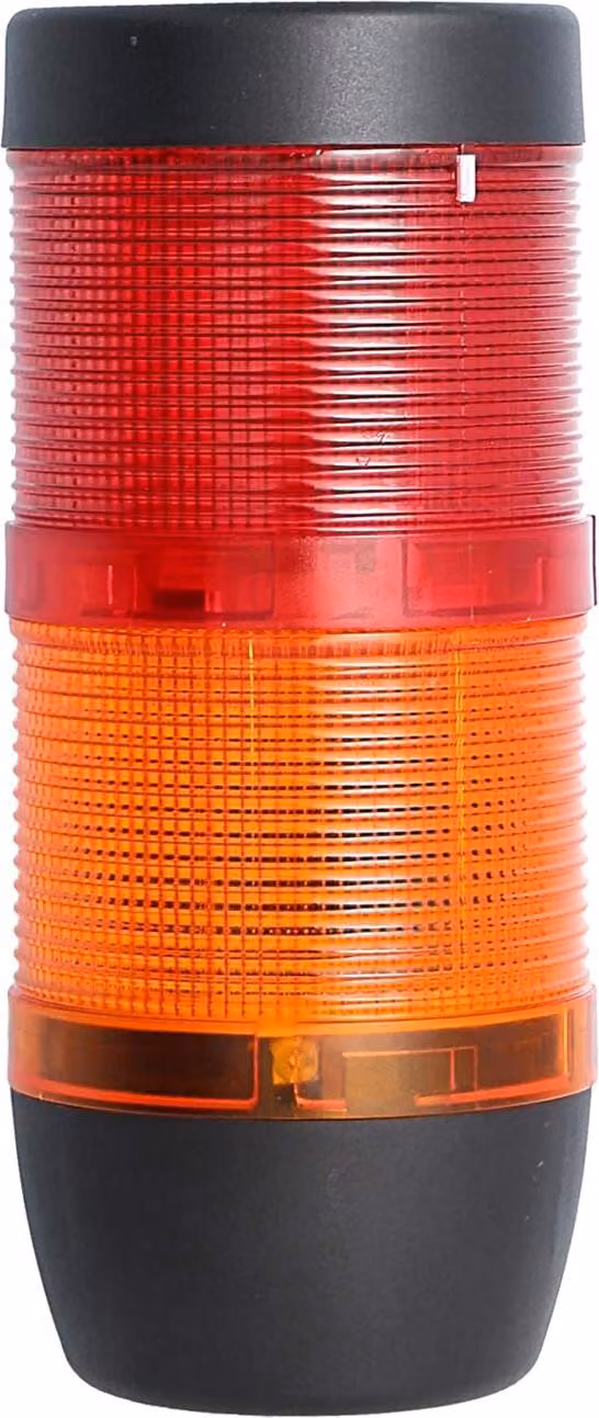 Colonna segnaletica STEX24 giallo-rosso, 70 mm, 24 V CA/CC, luce LED fissa SS70-OB2/24 107 Dimensioni Lunghezza 161,0 mm, diametro 70,0 mm - 1