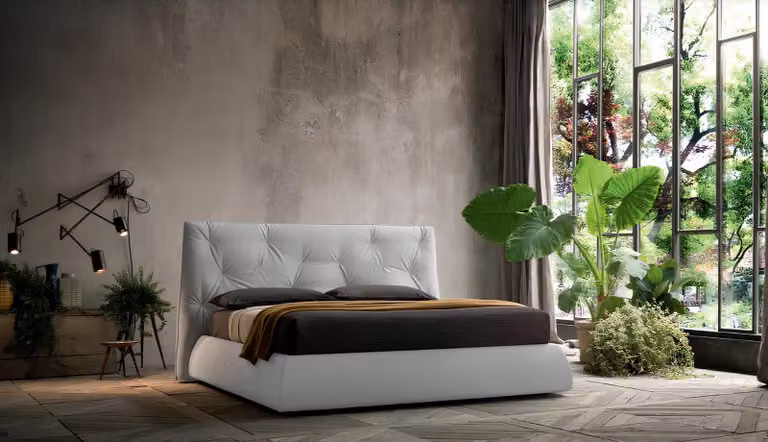 Design Einrichtung Polsterbett Rahmen Luxus Bett Hotel Royal Möbel Stoff Betten
