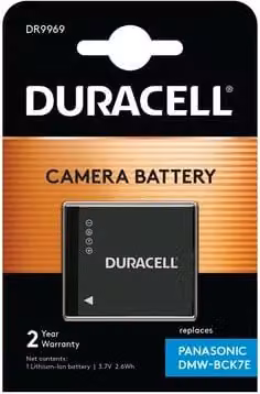 Duracell Li-Ion batt. 700 mAh per Panasonic DMW-BCK7E