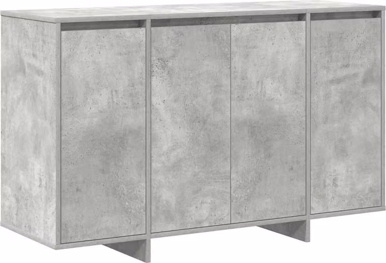 Credenza Grigio cemento 120 x 41 x 75 cm Legno multistrato