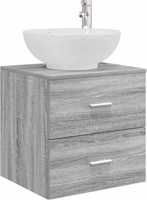 Mobile Lavabo | Armadio Lavabo da Parete Sonoma grigio 49,5 x 44,5 x 66,5 cm