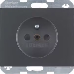 Berker 6768757006 Presa con polo di protezione, antracite, opaca Berker K.1