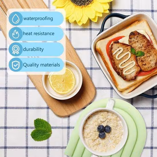 Dailygoods - Set di 4 sottopentole in silicone resistenti al calore, disponibili in colori arcobaleno