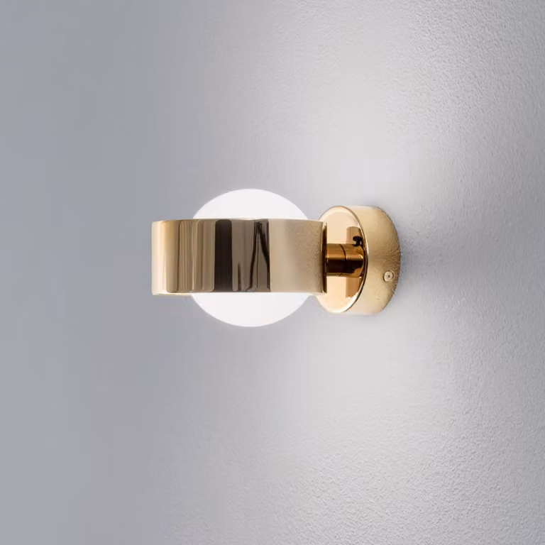 Applique da parete Mado Argon, dimmerabile, Ottone / Oro, Bagno, Metallo, Moderno, Applique