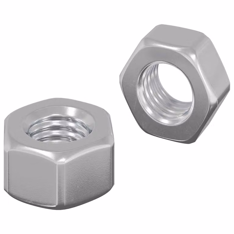 vidaXL Nuts Esagonali a Ghianda 2 pcs Argento m8 Metallo