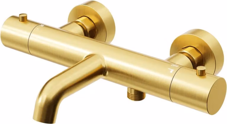 Steinberg Série 341 Thermostat apparent, avec réglage de température et de débit, pour baignoire, avec inverseur, saillie 185mm, 3413100BG, 3413100BG